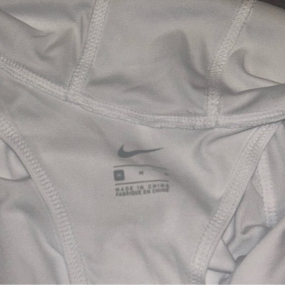 Nike Swim Women's Hooded Dress Cover-Up White Medium Pool Lightweight - Picture 3 of 3